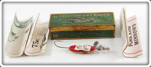 Al Foss Red Oriental Wiggler In Tin With Paperwork