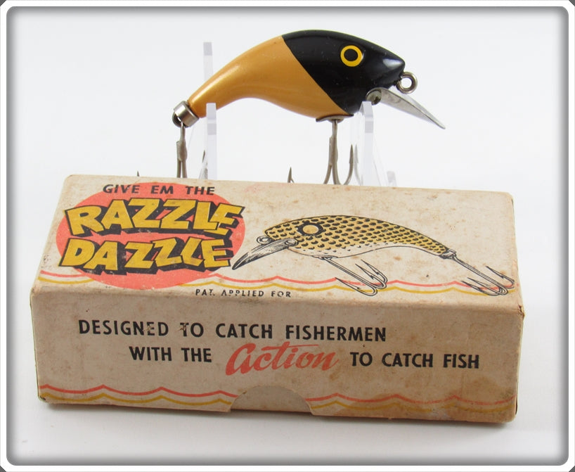 Boshears Tackle Co Black & White Razzle Dazzle Lure In Box