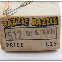 Boshears Tackle Co Black & White Razzle Dazzle In Box