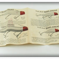 South Bend Scale Finish Red Blend Panetella Minnow In Box 913 RSF