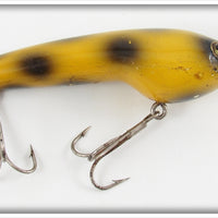 Vintage Moonlight Yellow Black Spots Polly-Wog Lure 705