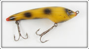 Vintage Moonlight Yellow Black Spots Polly-Wog Lure 705