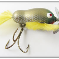 Vintage Bill Crowder Bait Co Gold & Silver Scale Big Jerk Lure