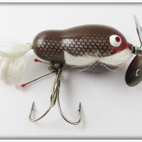 Vintage Bill Crowder Bait Co Brown & Silver Scale Big Jerk Lure