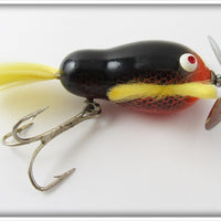 Vintage Bill Crowder Bait Co Black & Orange Scale Big Jerk Lure