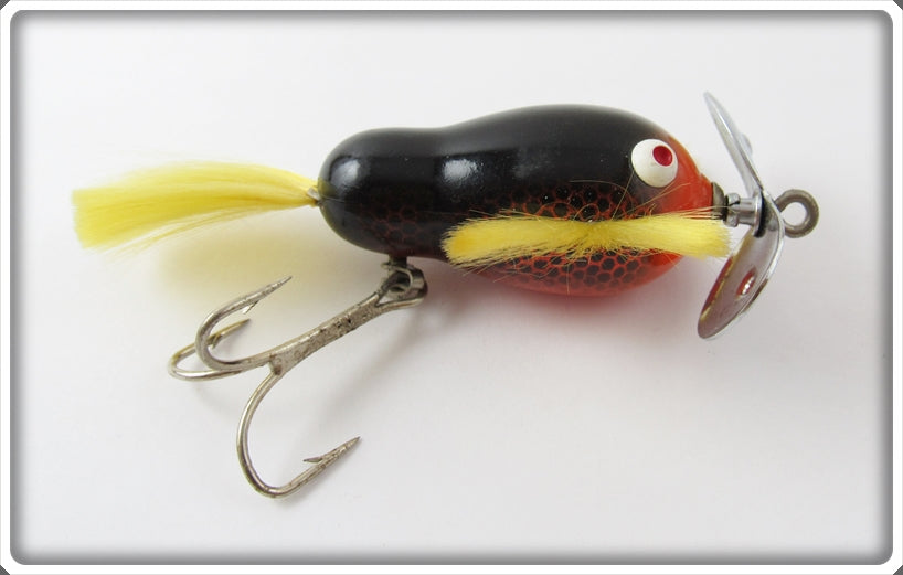 Vintage Bill Crowder Bait Co Black & Orange Scale Big Jerk Lure