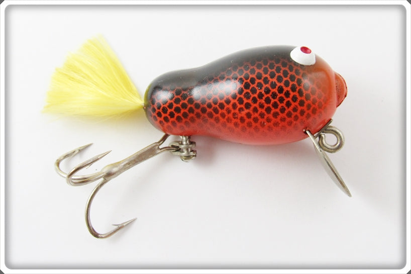 Vintage Bill Crowder Bait Co Black & Orange Scale Do-We-Gee Lure