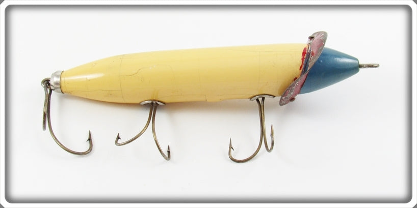 Vintage Heddon Blue & White Early 200 Surface Lure
