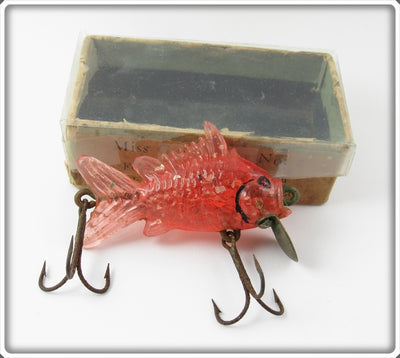 Vintage Humdinger Lure Mfg Pink Miss Golddigger Lure In Box