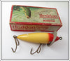 Vintage Heddon Red Head White 210 Lure In Box