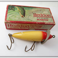 Vintage Heddon Red Head White 210 Lure In Box