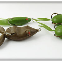 Snag Proof Lures Set Of Frogs & Tadpole In Shipping Box