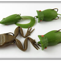 Snag Proof Lures Set Of Frogs & Tadpole In Shipping Box