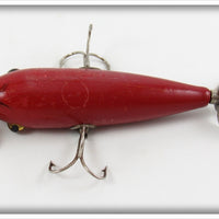 South Bend Dark Red With Black Shaded Back Underwater Minnow 903 SR