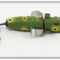 Vintage Kumms Frog Spot Wooden Fish Spotter Lure