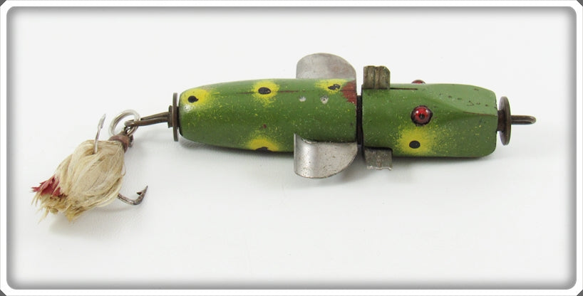Vintage Kumms Frog Spot Wooden Fish Spotter Lure