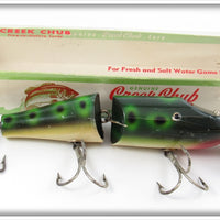 Creek Chub Frog Spot Jointed Striper Pikie Lure 6819 In Box