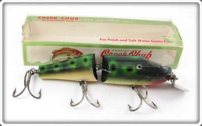 Creek Chub Frog Spot Jointed Striper Pikie Lure 6819 In Box