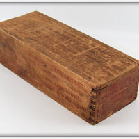 Heddon White With Slate Back 100 Minnow In Wood Box 102