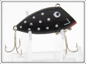 Vintage Buckeye Bait Corp Black White Spots Mad Minno Lure