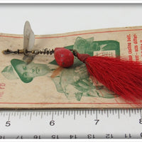 Hildebrandt Red The Flapper Casting Bait On Card