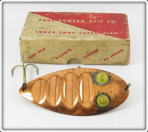 Vintage Paul Bunyan Copper Giant Ruby Spoon In Box