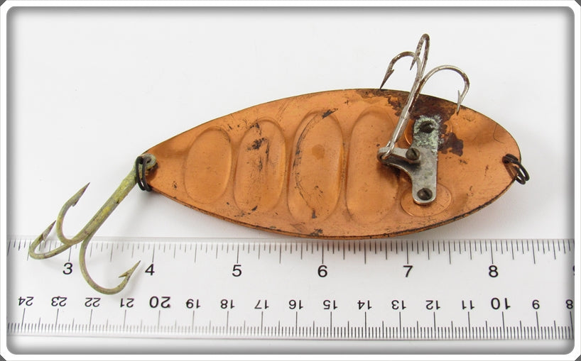 Vintage Paul Bunyan Copper Giant Ruby Spoon In Box For Sale | Tough Lures