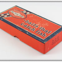 Shakespeare White & Red With Gold Flitter Darting Shrimp In Box 135 WRG