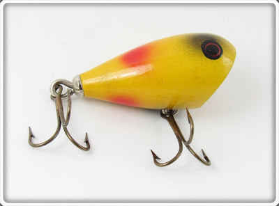 Vintage York Baits Red And Black Spot Pied Piper Lure