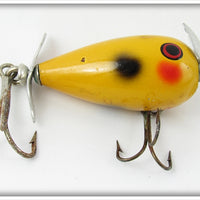 Vintage York Baits Red & Black Spot Lucky Minnow Lure