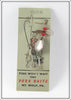 Vintage York Baits Red Bead York Spinner Lure On Card
