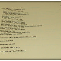 Al Foss Pork Rind Minnows Reference Book By D. Rankl