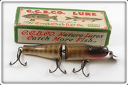 Vintage Creek Chub Pikie Scale Jointed Pikie Lure In Box 2600