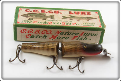 Vintage Creek Chub Pikie Scale Jointed Pikie Lure In Box 2600