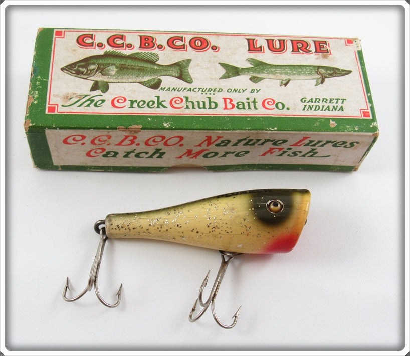 Vintage Creek Chub Silver Flash Plunker Lure In Box 3218