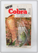 Vintage Action Lures Natural Bass Cobra Fantail Lure On Card