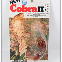 Vintage Action Lures Natural Crawdad Cobra Lure On Card