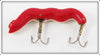 L & L Bait Co Red & White Wiggle Worm In Box
