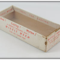 L & L Bait Co Red & White Wiggle Worm In Box
