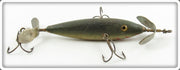 Vintage Pflueger Three Hook Wizard Wooden Minnow Lure