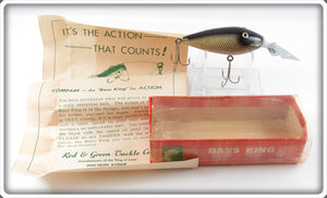 Red & Green Tackle Co Black Scale Bass King Lure In Box 