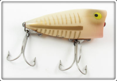 Heddon Bone Gold Shore Minnow Chugger Jr Lure 9520 BOXG 