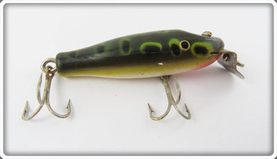 Creek Chub Frog Spot Wooden Spinning Pikie