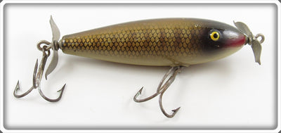 Vintage Paw Paw Pike Scale Surface Minnow Lure 