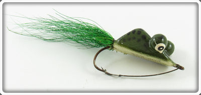 Vintage Heddon Green Pop Eye Frog Lure