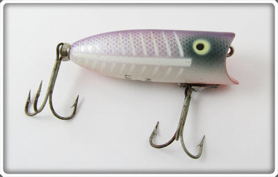 Vintage Heddon Purple Scale White Shore Baby Lucky 13 Lure 2400 PSWB