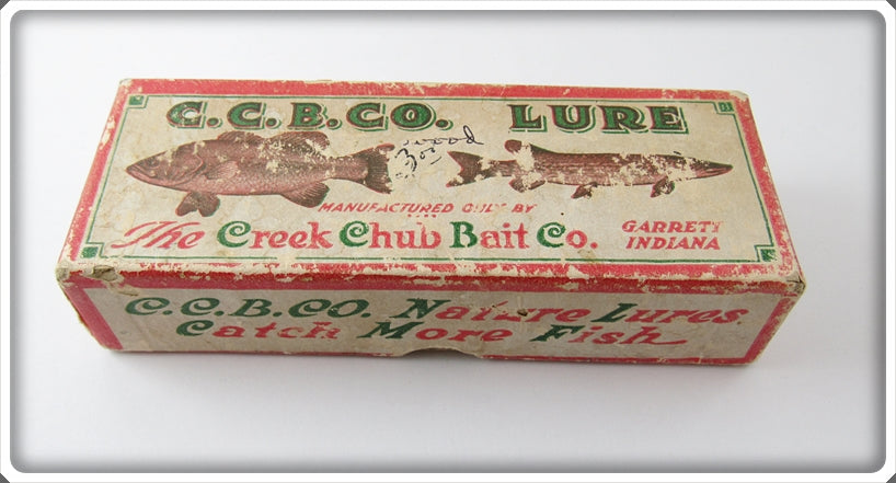 Vintage Creek Chub Empty Red Fly Rod Lure Box F-50