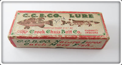 Vintage Creek Chub Empty Red Fly Rod Lure Box F-50