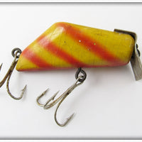 Vintage Lakeside Lure Co Yellow & Red Sassy Susie Lure
