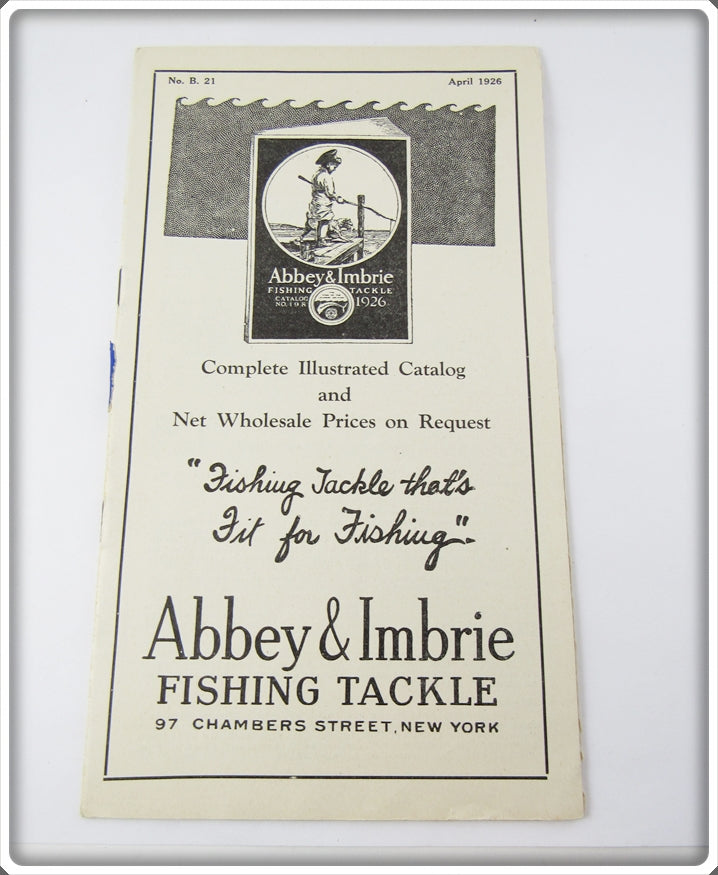Abbey & Imbrie 1926 April Fishing Tackle Wholesale Catalog